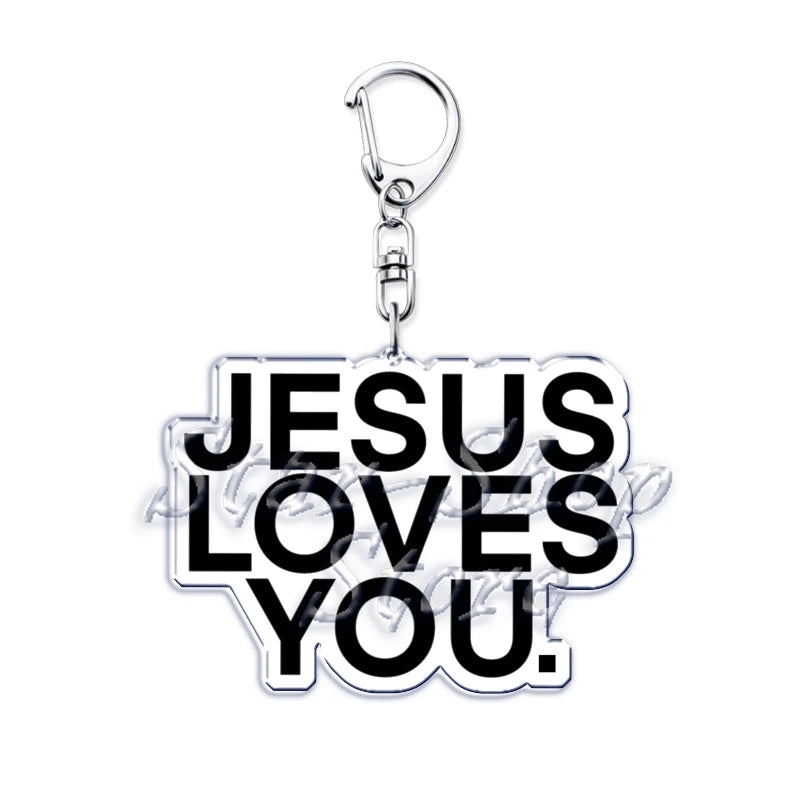 Jesus Loves You Keychains