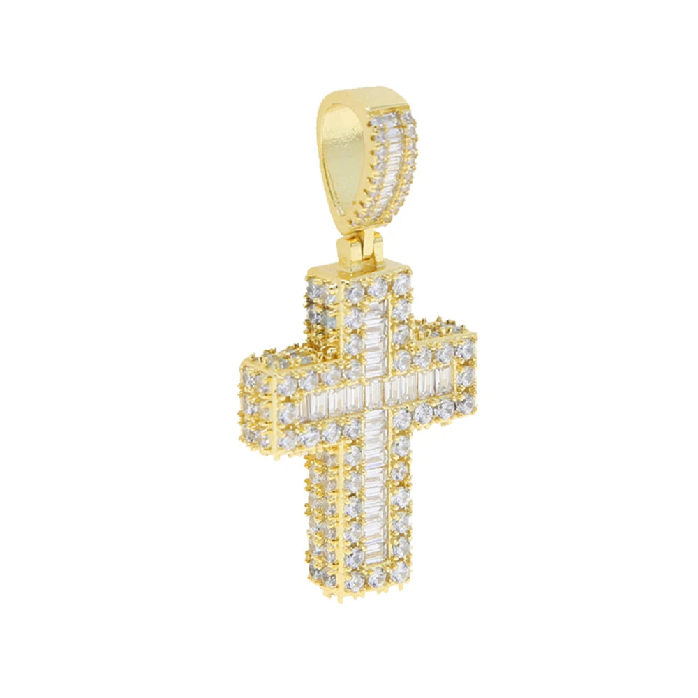 New Iced Out Cross Pendants and Coordinating Chain Options