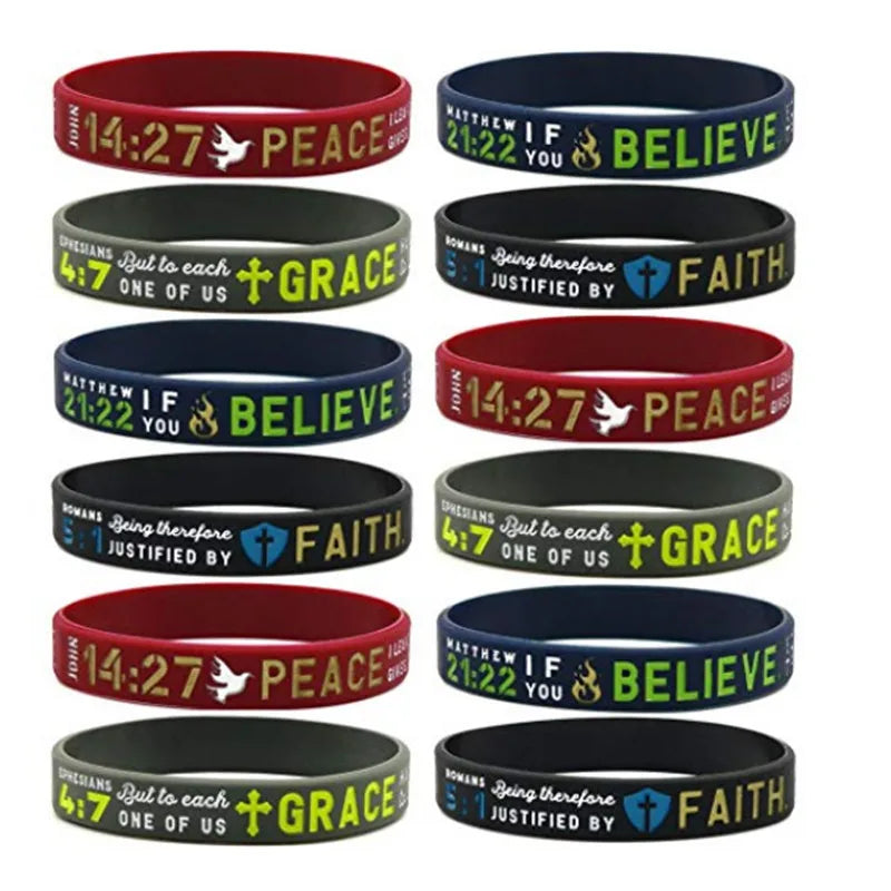 1pc Bracelet Silicone Rubber Wristband