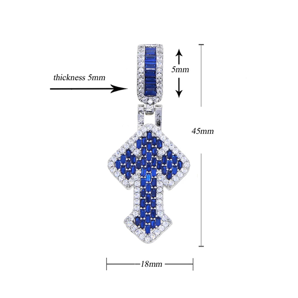 New Iced Out Cross Pendants and Coordinating Chain Options