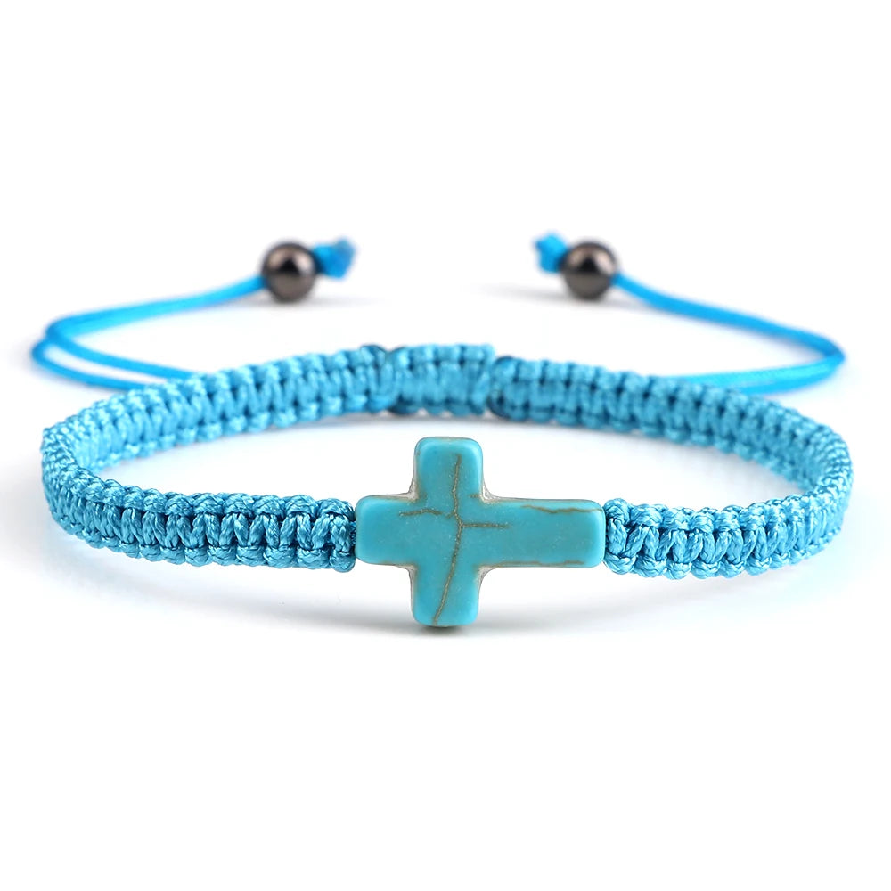 Cross Braided Bracelet Nylon Thread