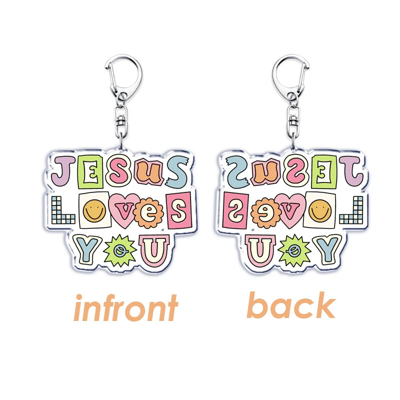 Jesus Loves You Keychains