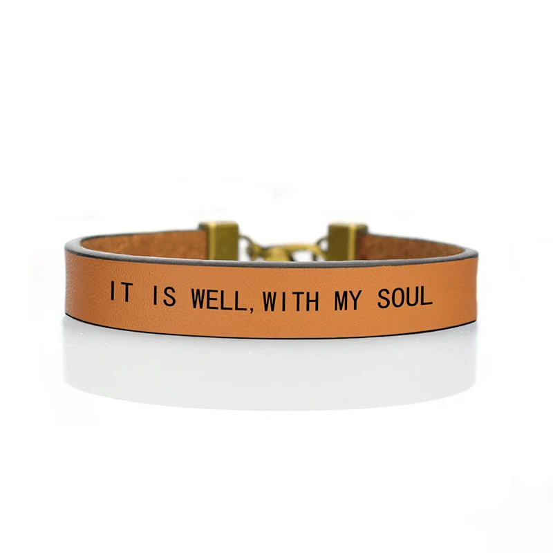 It Is Well with My Soul Bible Verse Bracelet