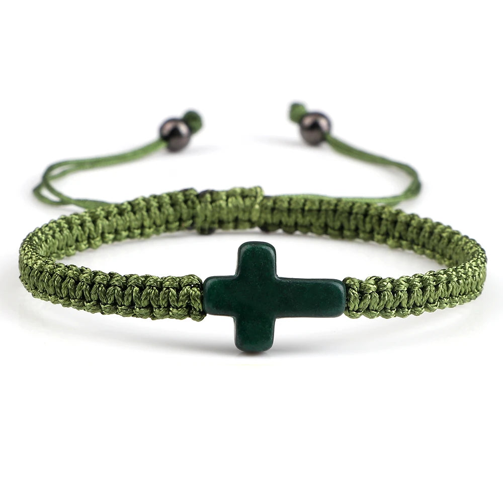 Cross Braided Bracelet Nylon Thread