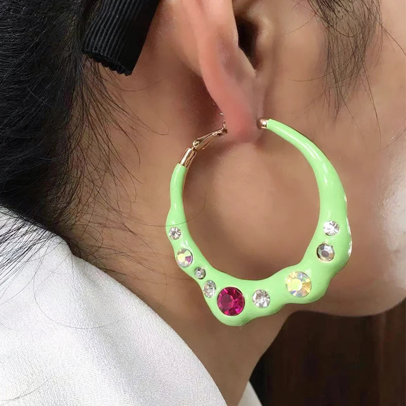 French style glazed earring