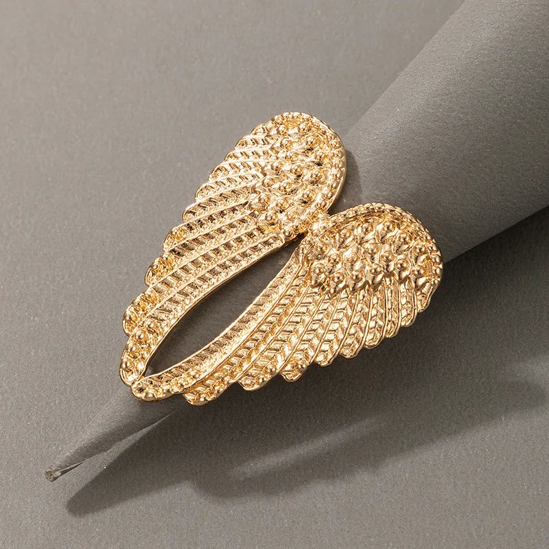 Retro Angel Wings Large Ring