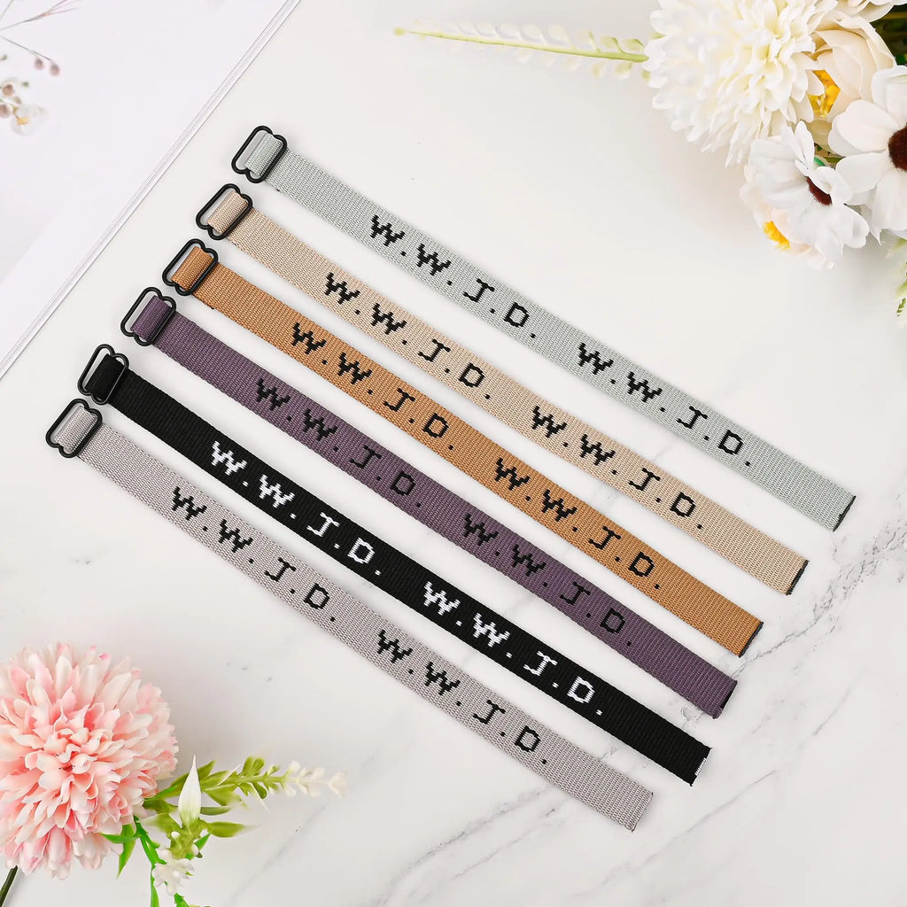 WWJD Pack of Adjustable Bracelets