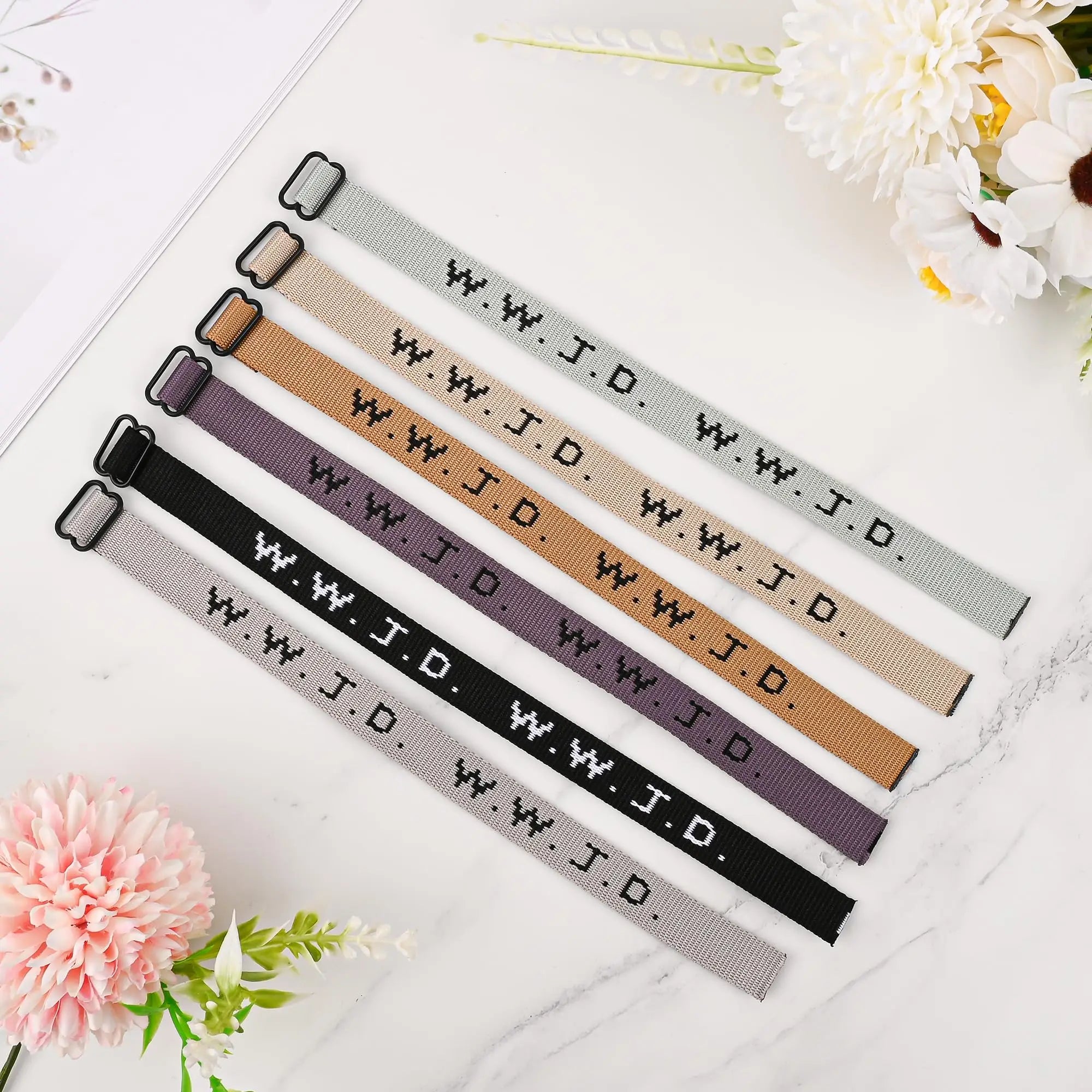 WWJD Pack of Adjustable Bracelets
