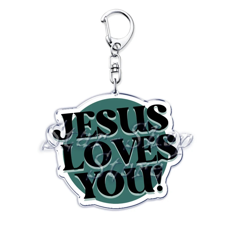 Jesus Loves You Keychains