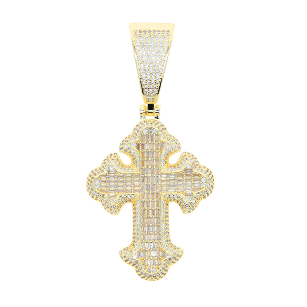 New Iced Out Cross Pendants and Coordinating Chain Options