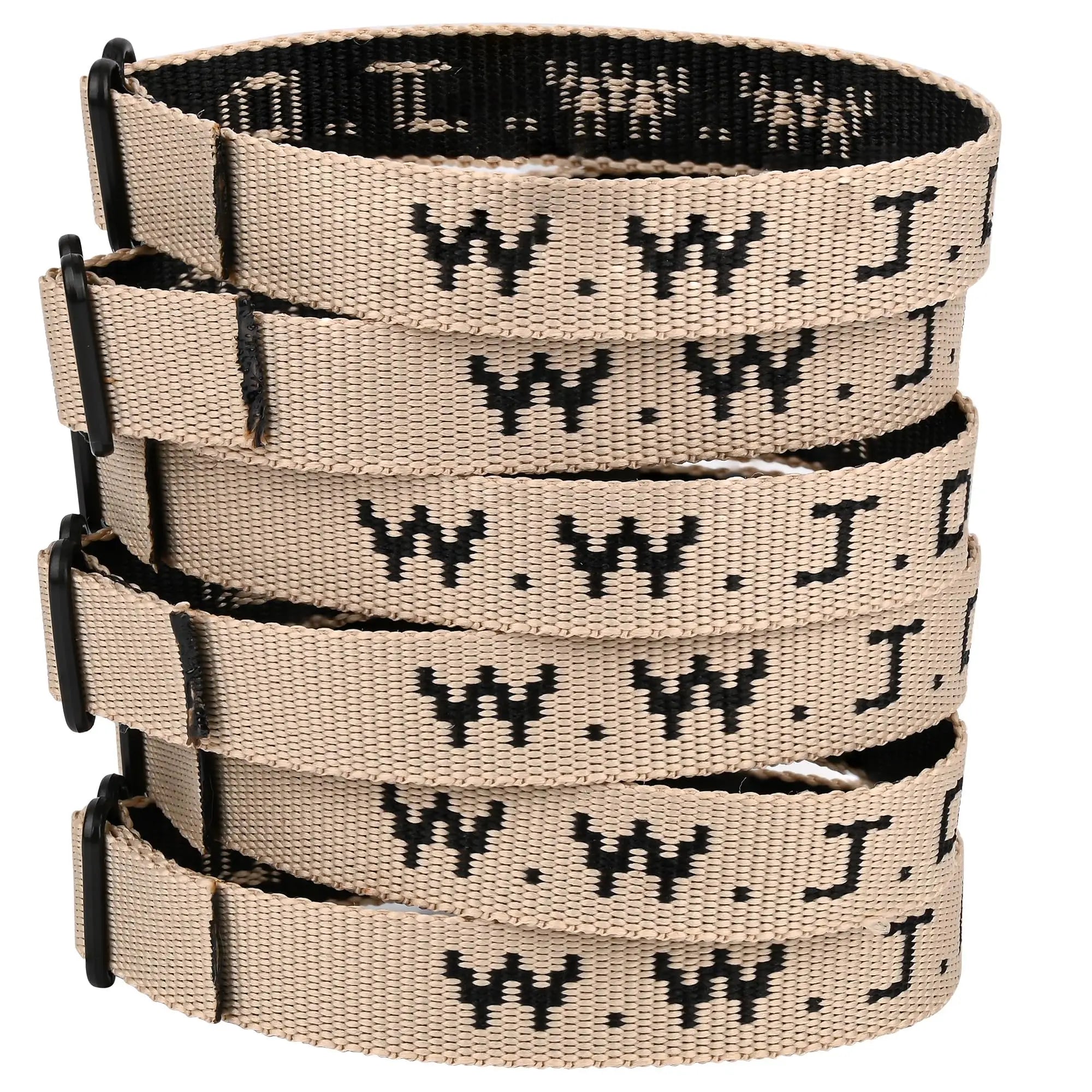 WWJD Pack of Adjustable Bracelets