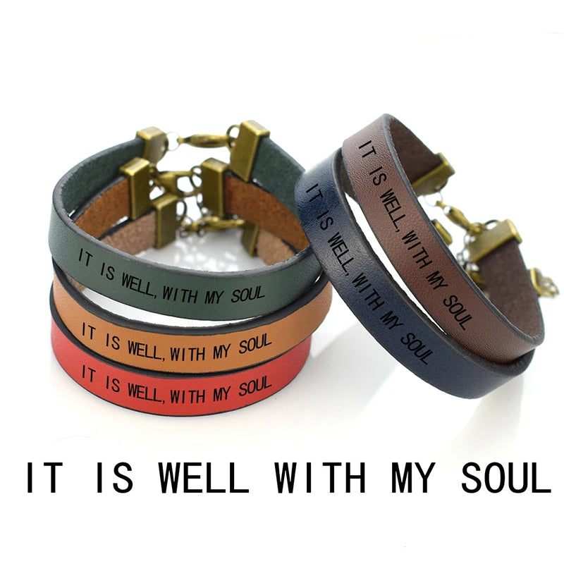 It Is Well with My Soul Bible Verse Bracelet