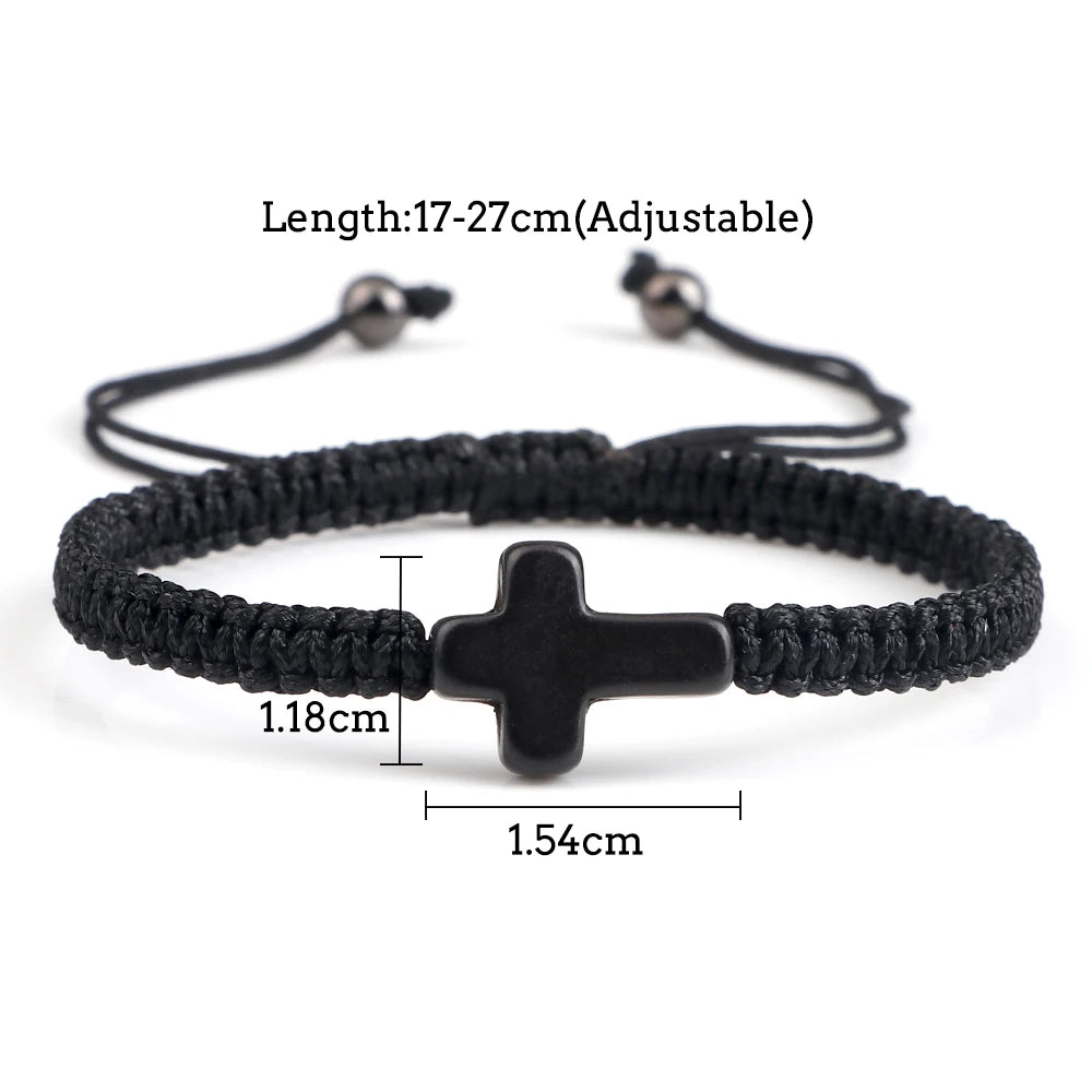 Cross Braided Bracelet Nylon Thread