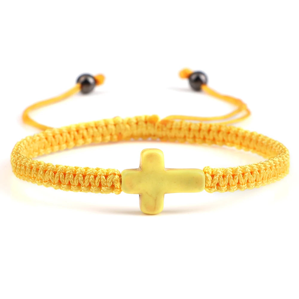 Cross Braided Bracelet Nylon Thread