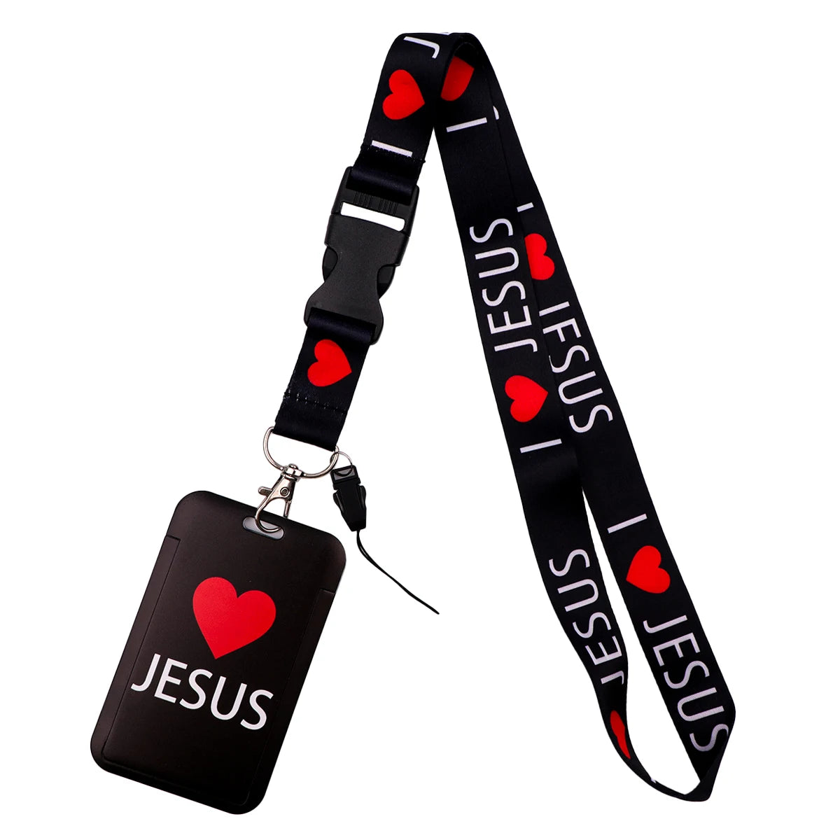 Jesus Love Lanyards Badge Holder ID Card