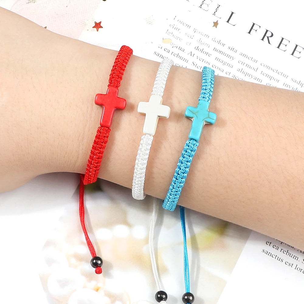 Cross Braided Bracelet Nylon Thread