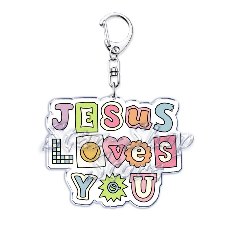 Jesus Loves You Keychains