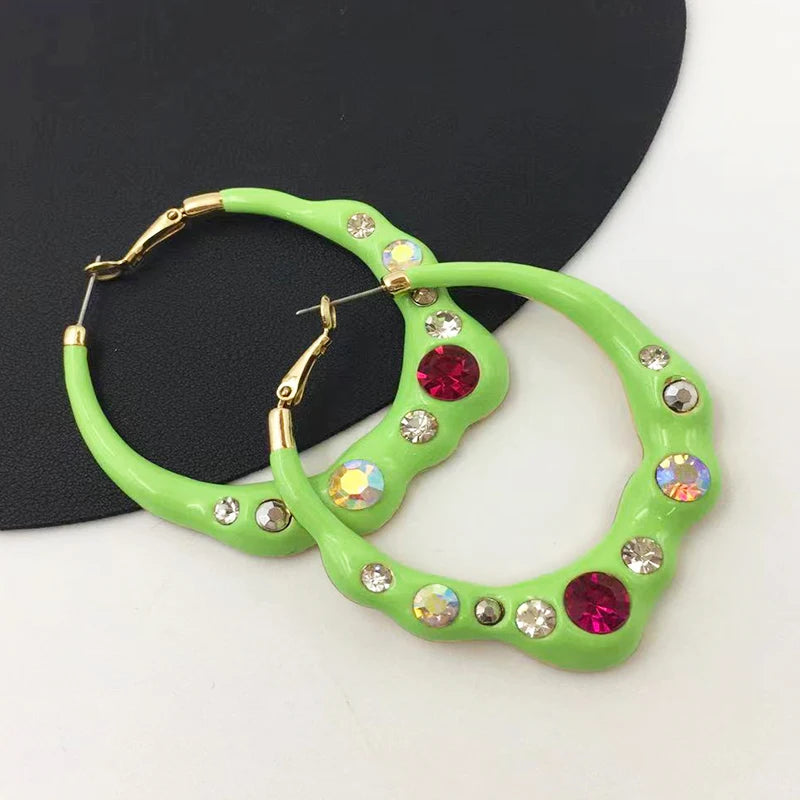 French style glazed earring