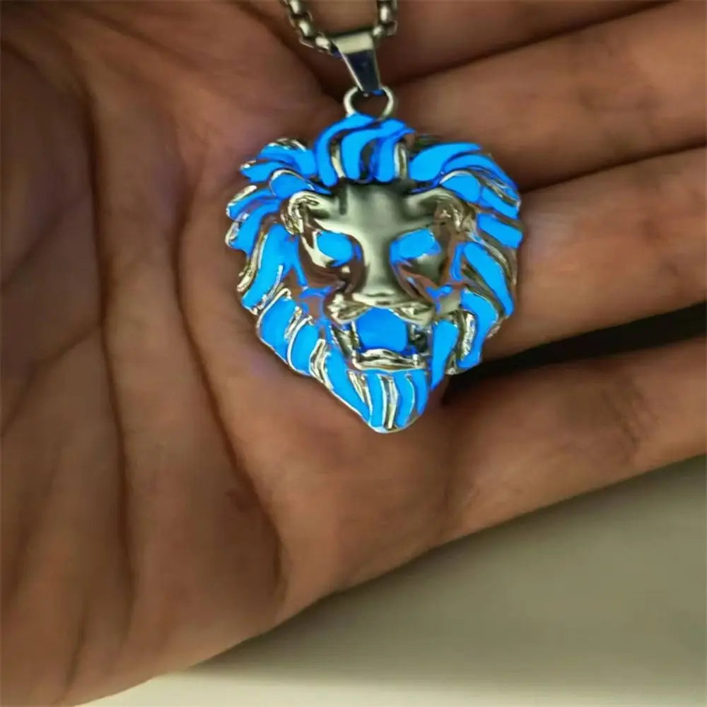 Creative Lion Luminous Pendant Necklace