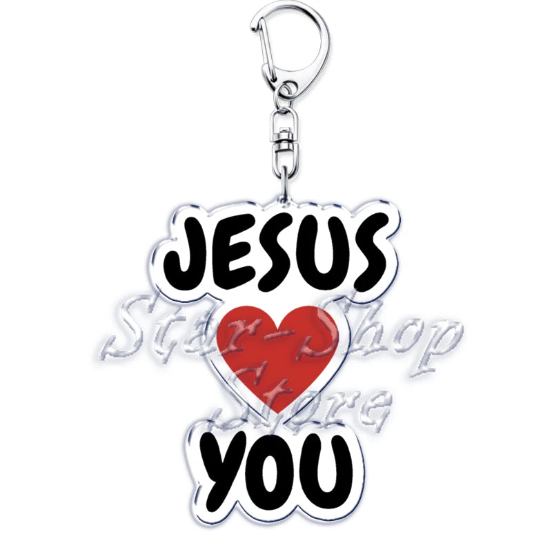 Jesus Loves You Keychains