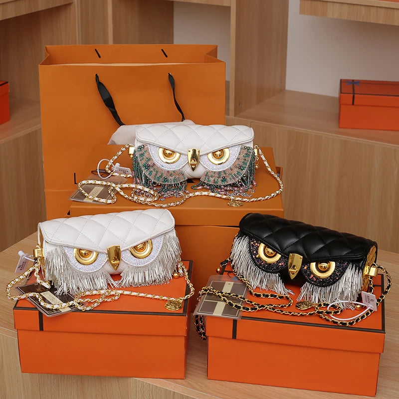 Owl Design Crossbody Bag