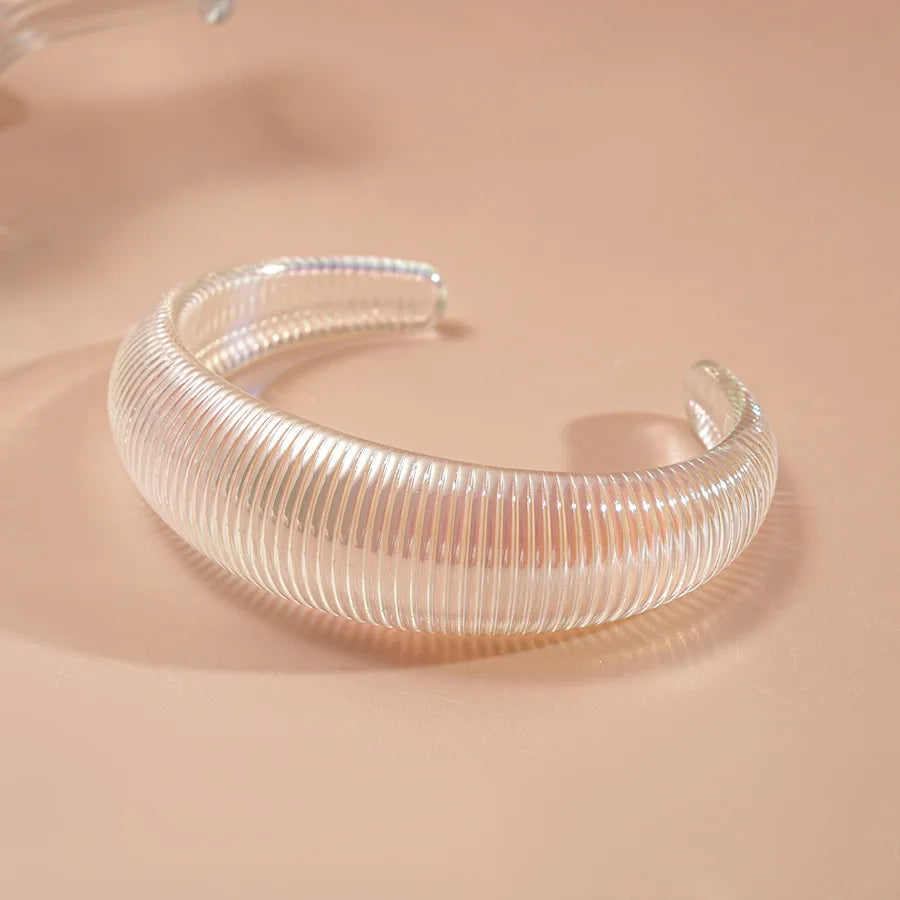 Transparent Colorful Acrylic Opening Bangle