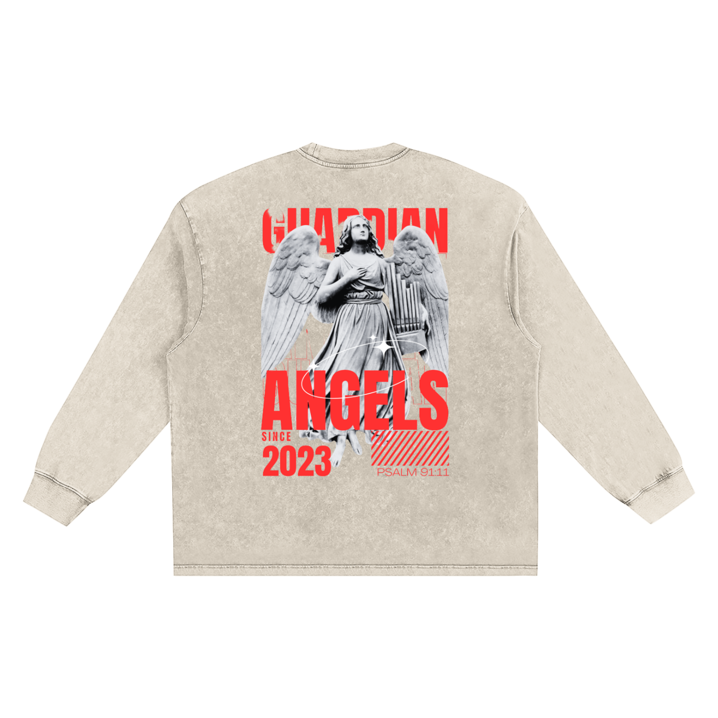 Snow Washed Frayed Edge T-Shirt