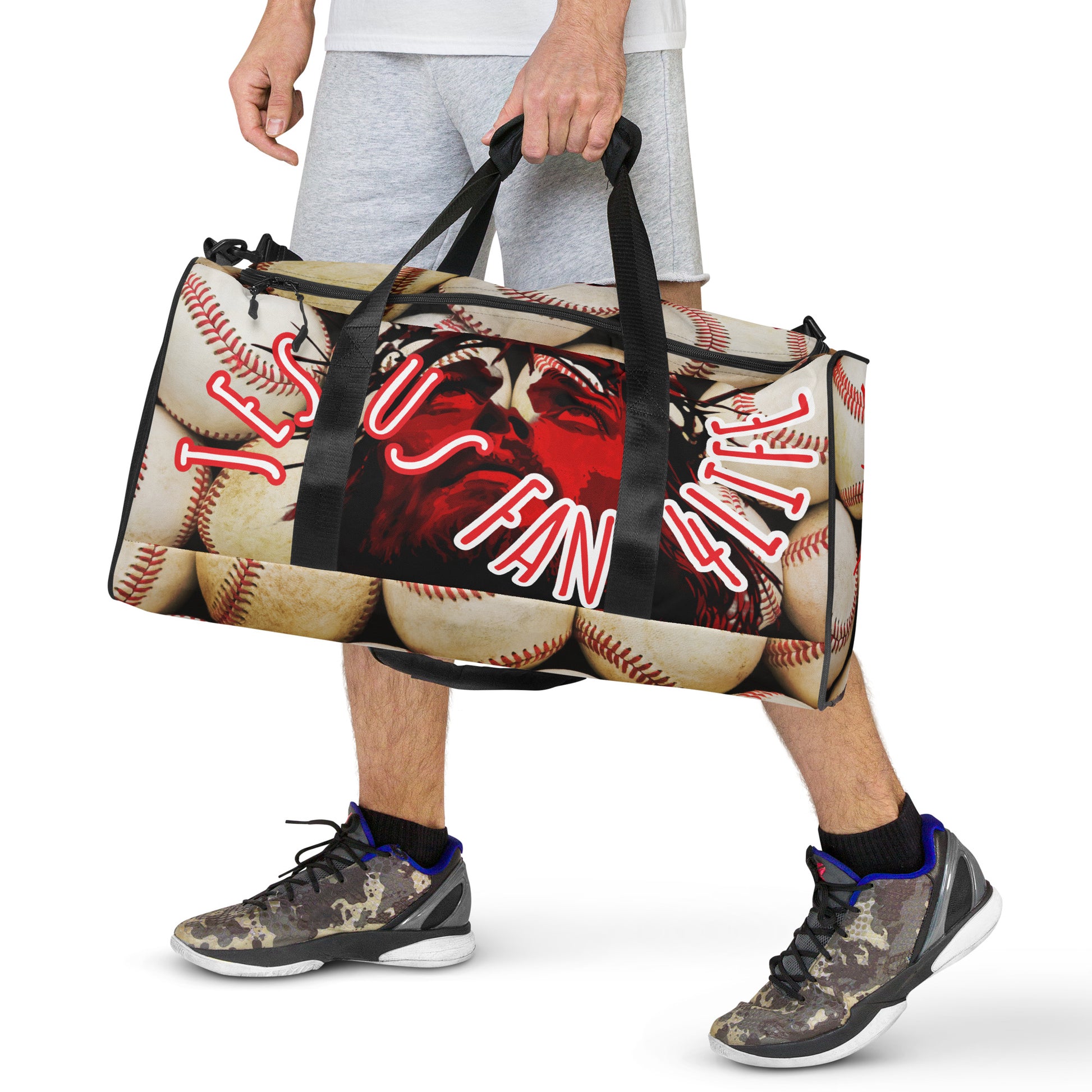 Jesus Fan 4Life- Baseball Duffle bag