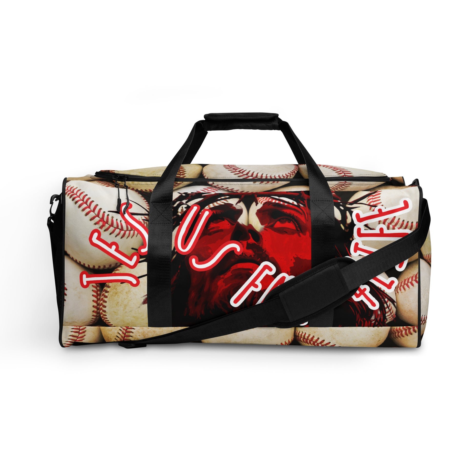 Jesus Fan 4Life- Baseball Duffle bag