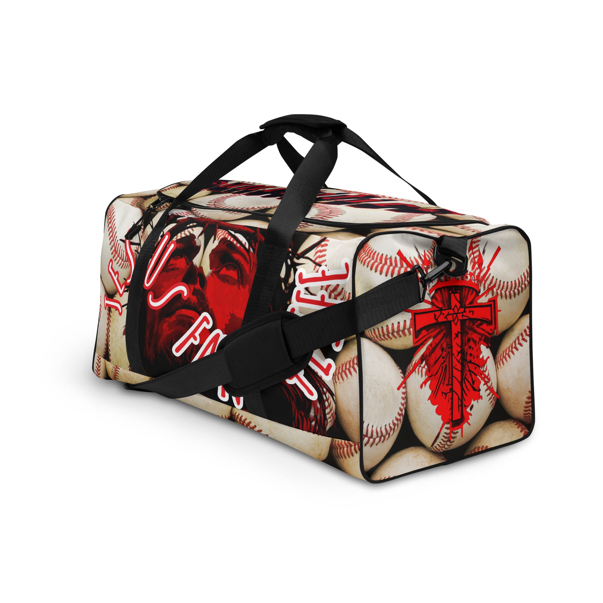 Jesus Fan 4Life- Baseball Duffle bag