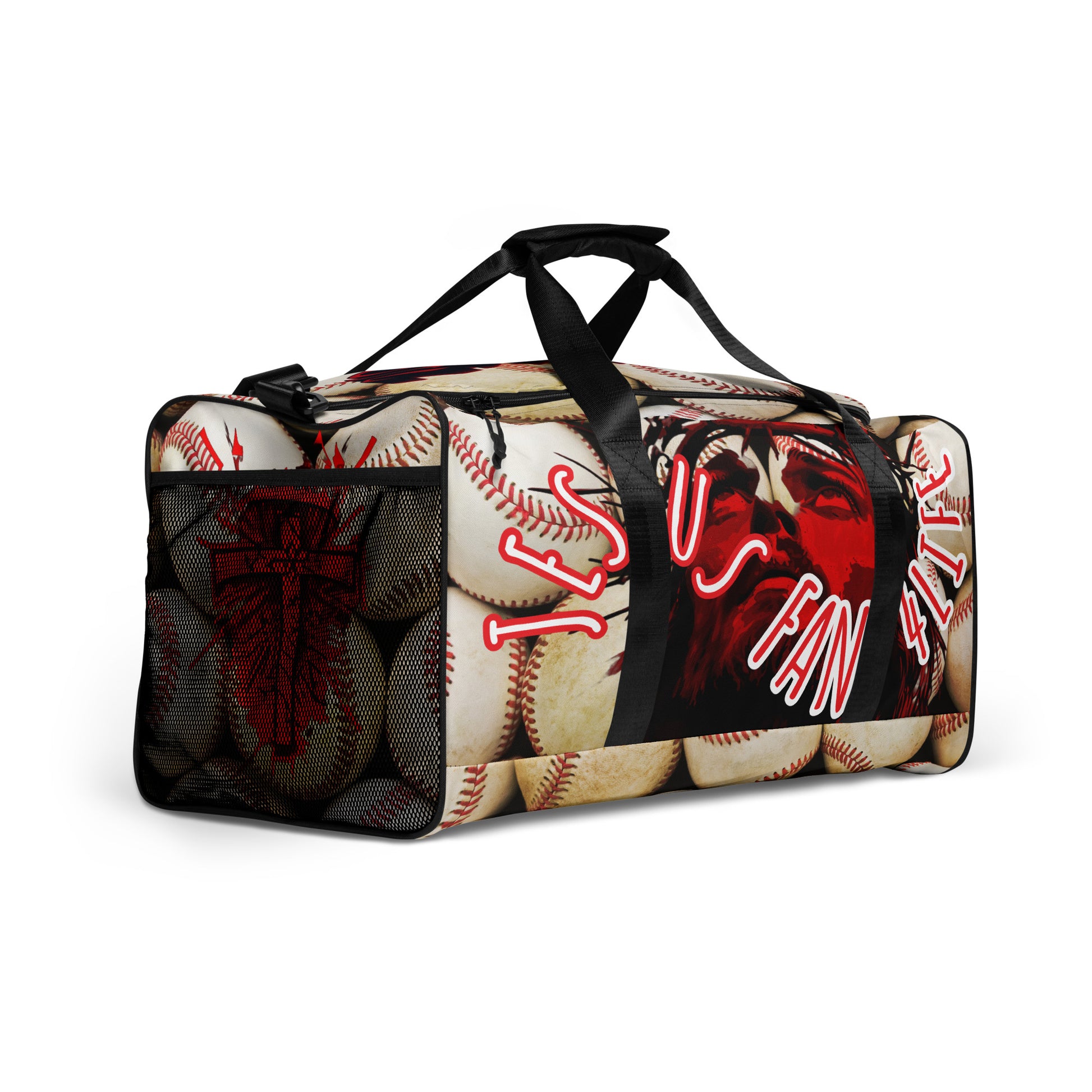 Jesus Fan 4Life- Baseball Duffle bag