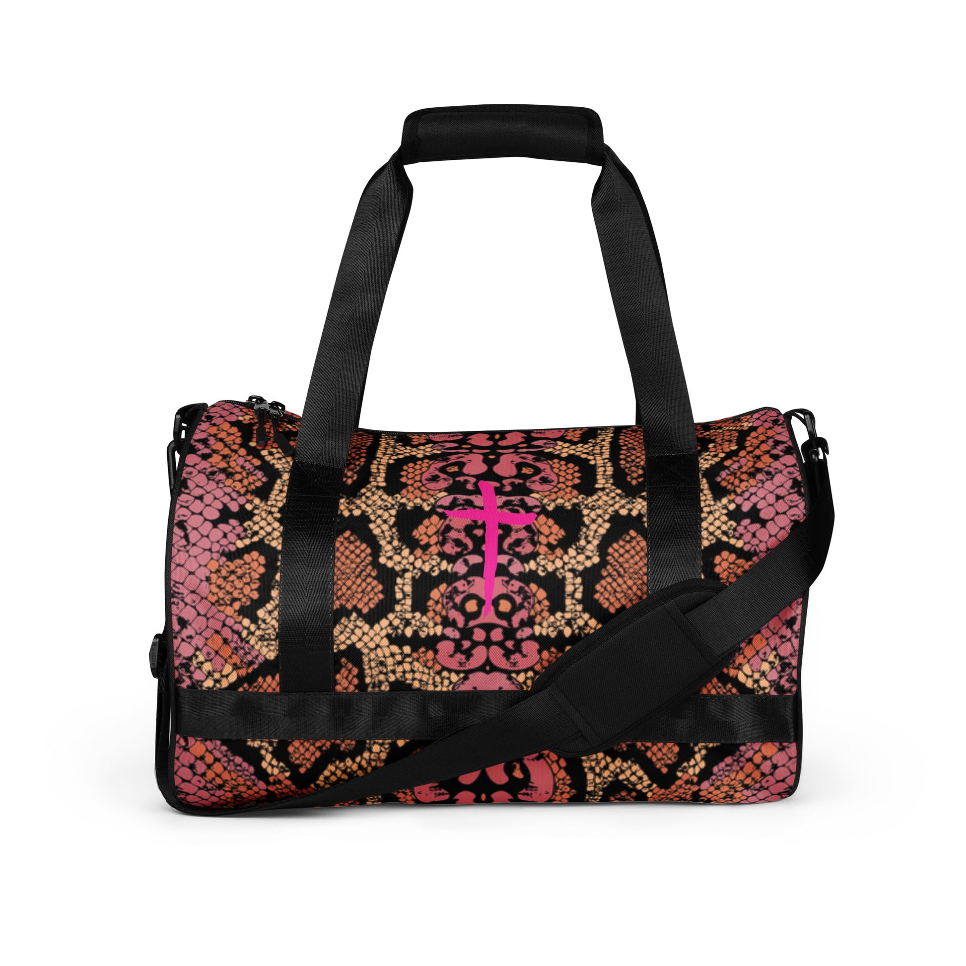 PYTHON SKIN- All-over print gym bag