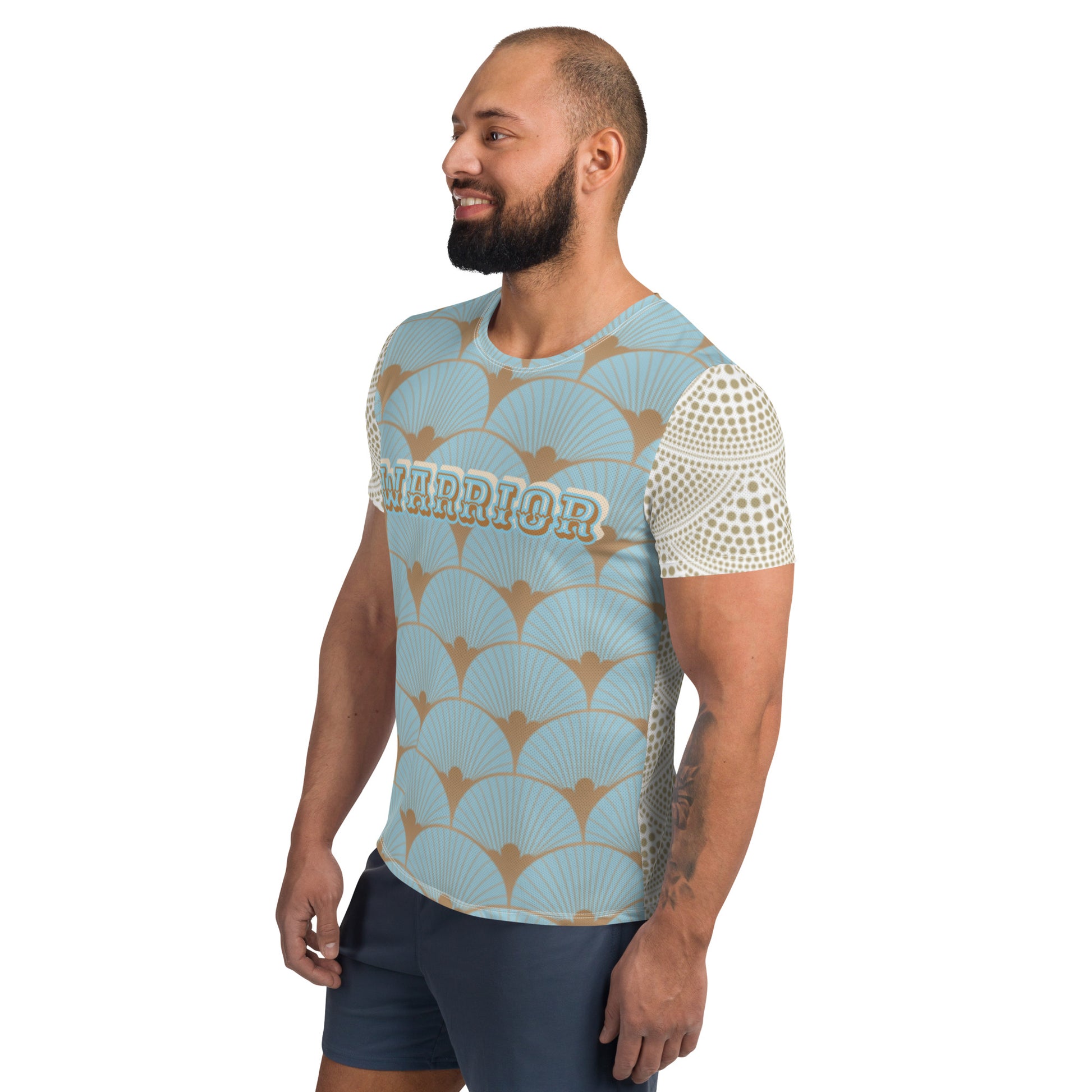 WARRIOR- All-Over Print Men's Athletic T-shirt