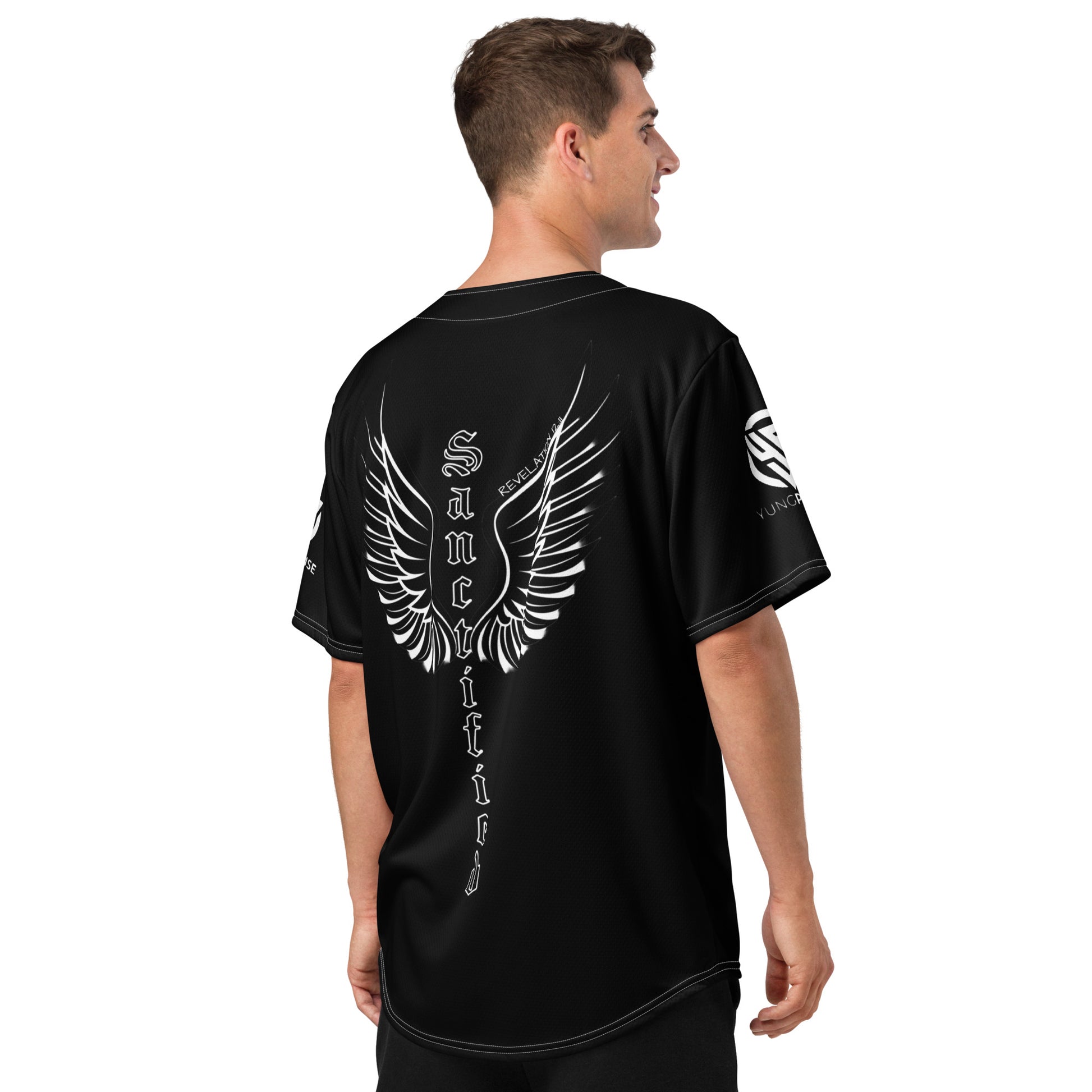 "OVERCOMER" CUSTOMIZED WITH YUNG PRAISE ONRY LOGO- Recycled baseball jersey, FREE SHIPPING