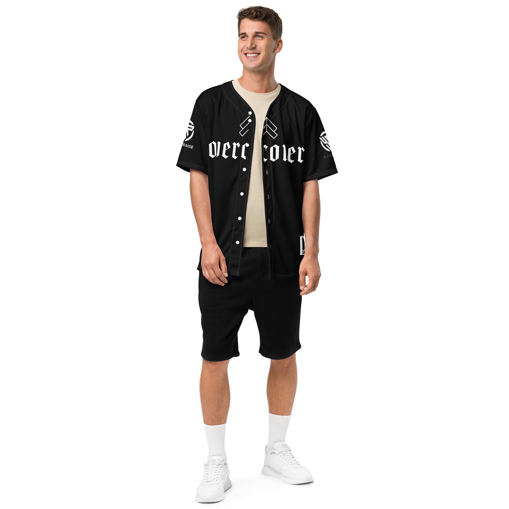 "OVERCOMER" CUSTOMIZED WITH YUNG PRAISE ONRY LOGO- Recycled baseball jersey, FREE SHIPPING