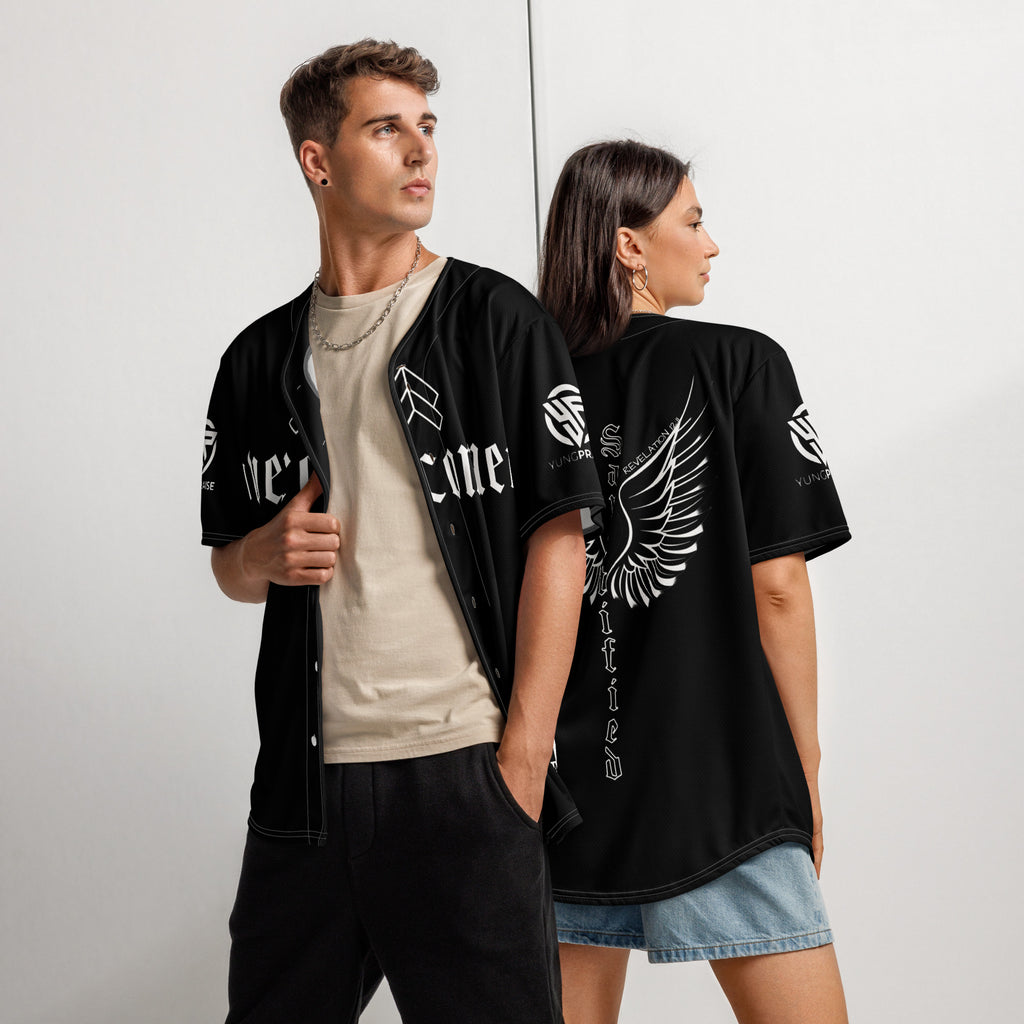 "OVERCOMER" CUSTOMIZED WITH YUNG PRAISE ONRY LOGO- Recycled baseball jersey, FREE SHIPPING