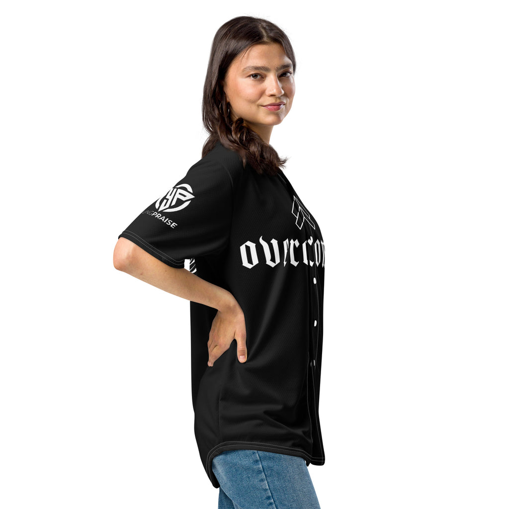 "OVERCOMER" CUSTOMIZED WITH YUNG PRAISE ONRY LOGO- Recycled baseball jersey, FREE SHIPPING