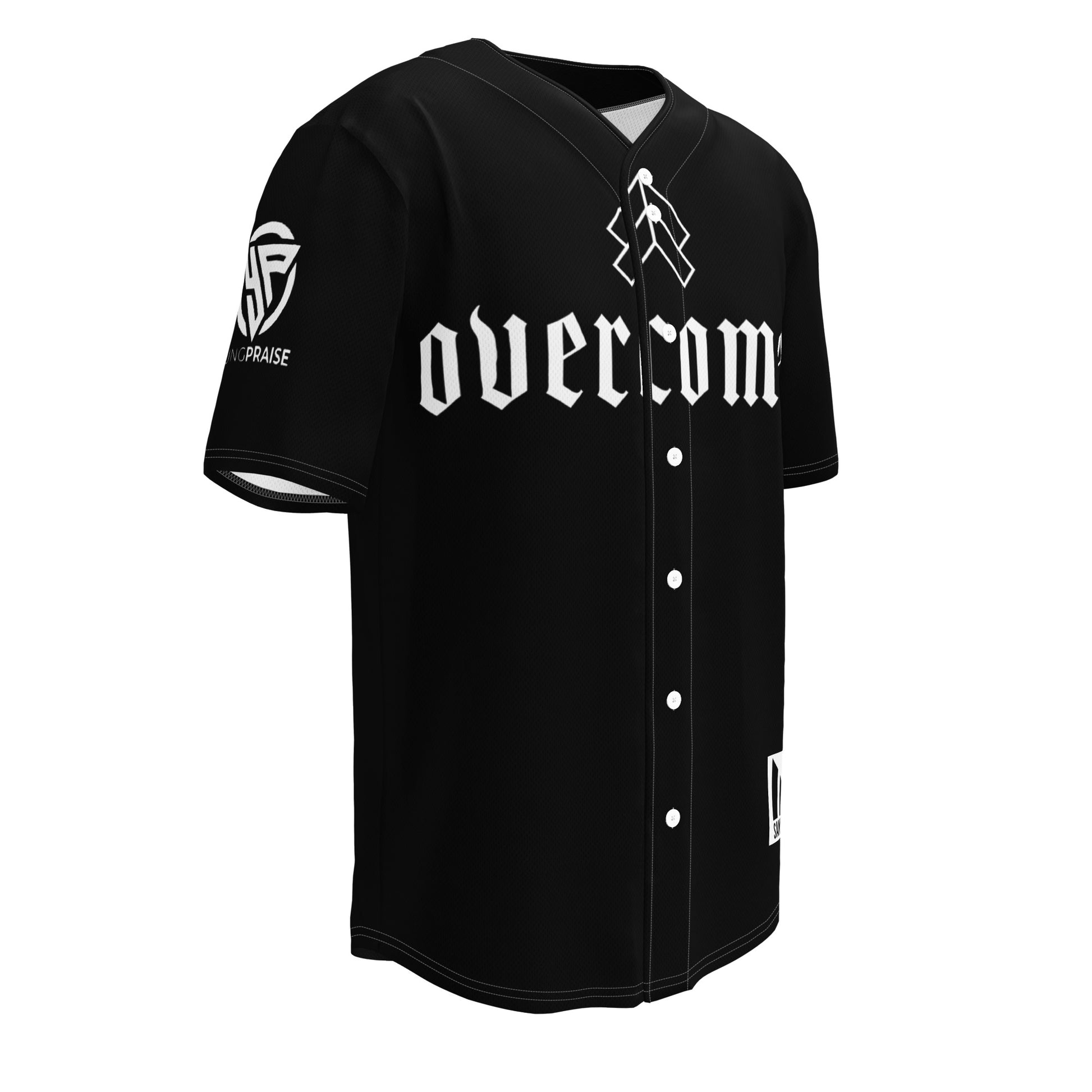 "OVERCOMER" CUSTOMIZED WITH YUNG PRAISE ONRY LOGO- Recycled baseball jersey, FREE SHIPPING