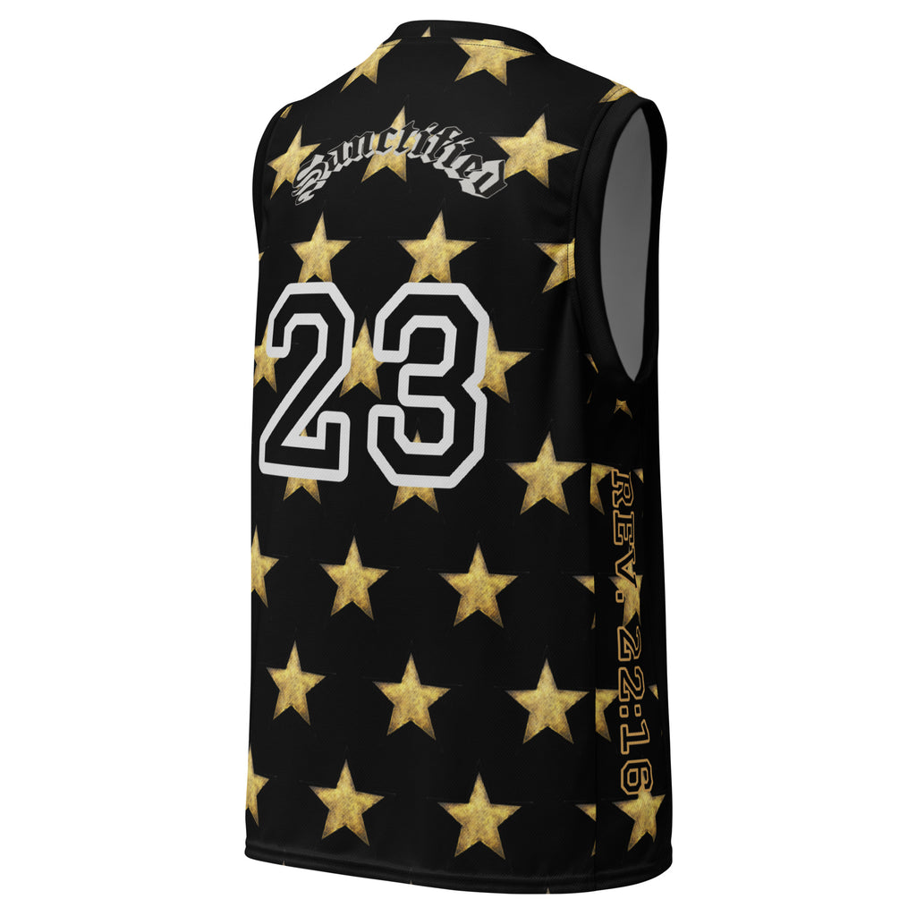 Recycled unisex basketball jersey