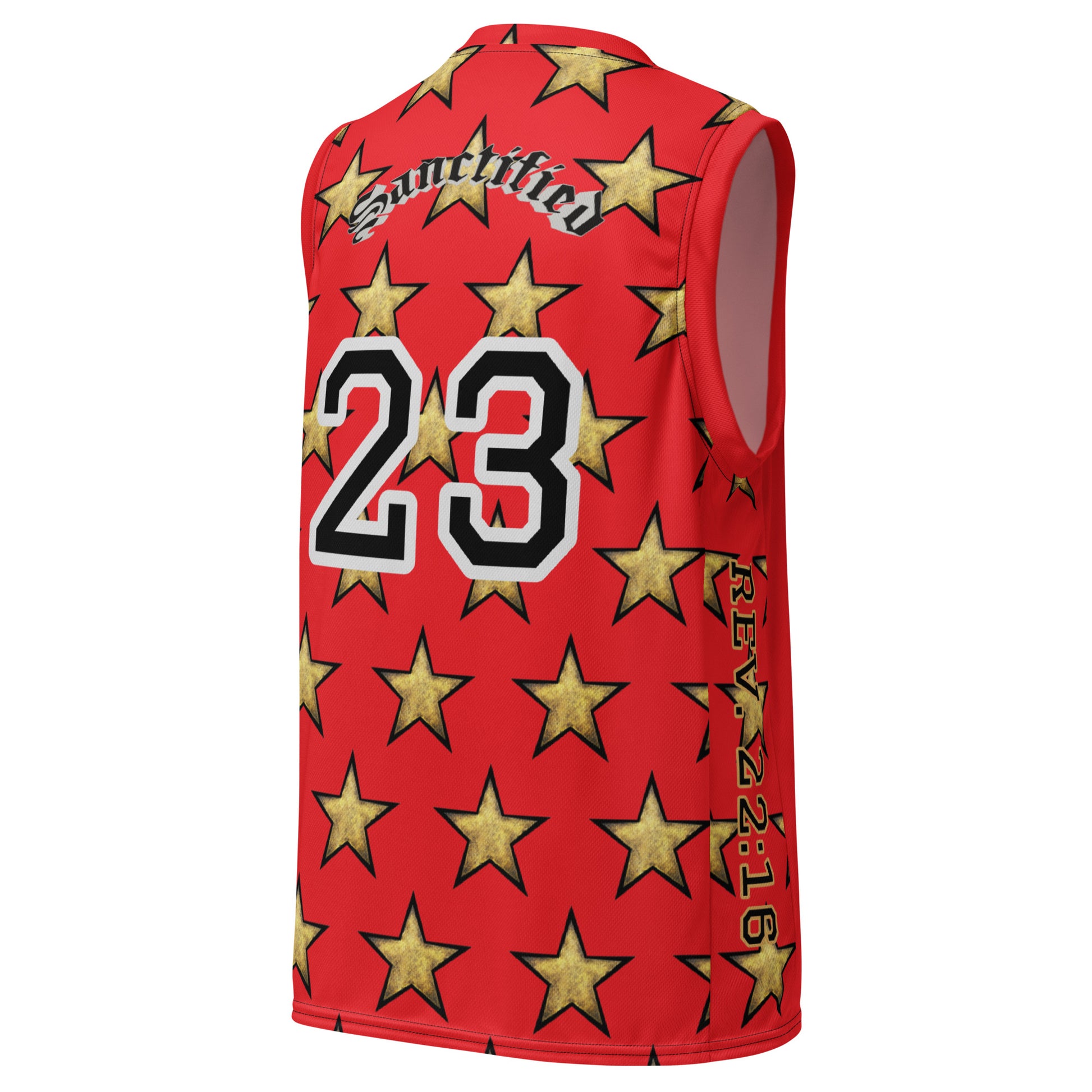 Recycled unisex basketball jersey