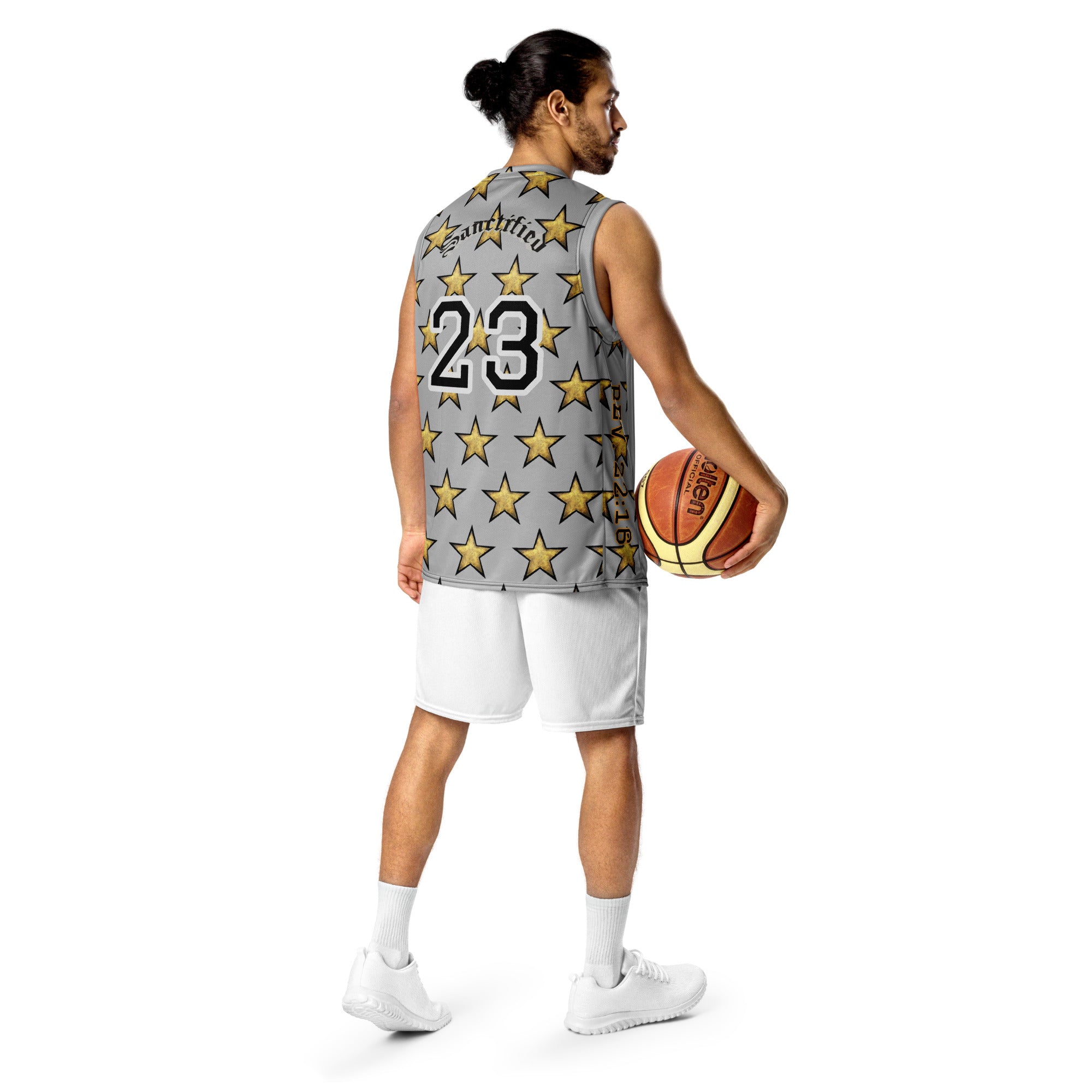 Recycled unisex basketball jersey
