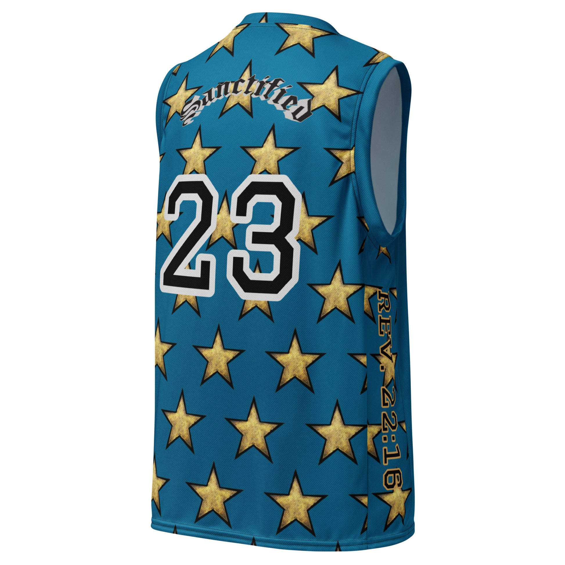 Recycled unisex basketball jersey