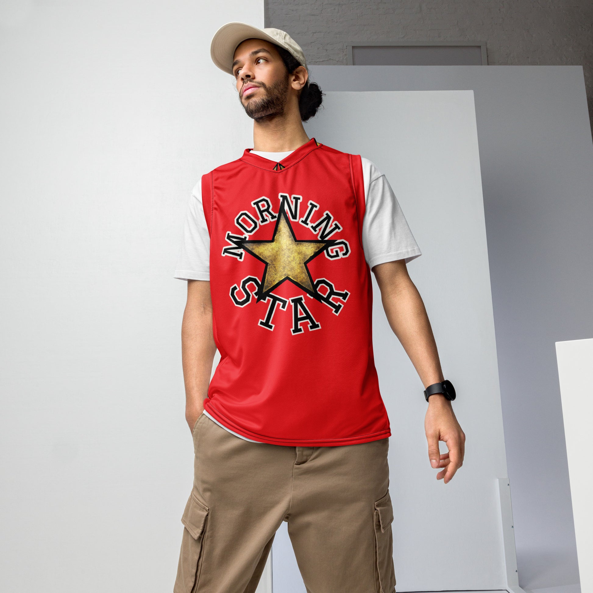 Recycled unisex basketball jersey