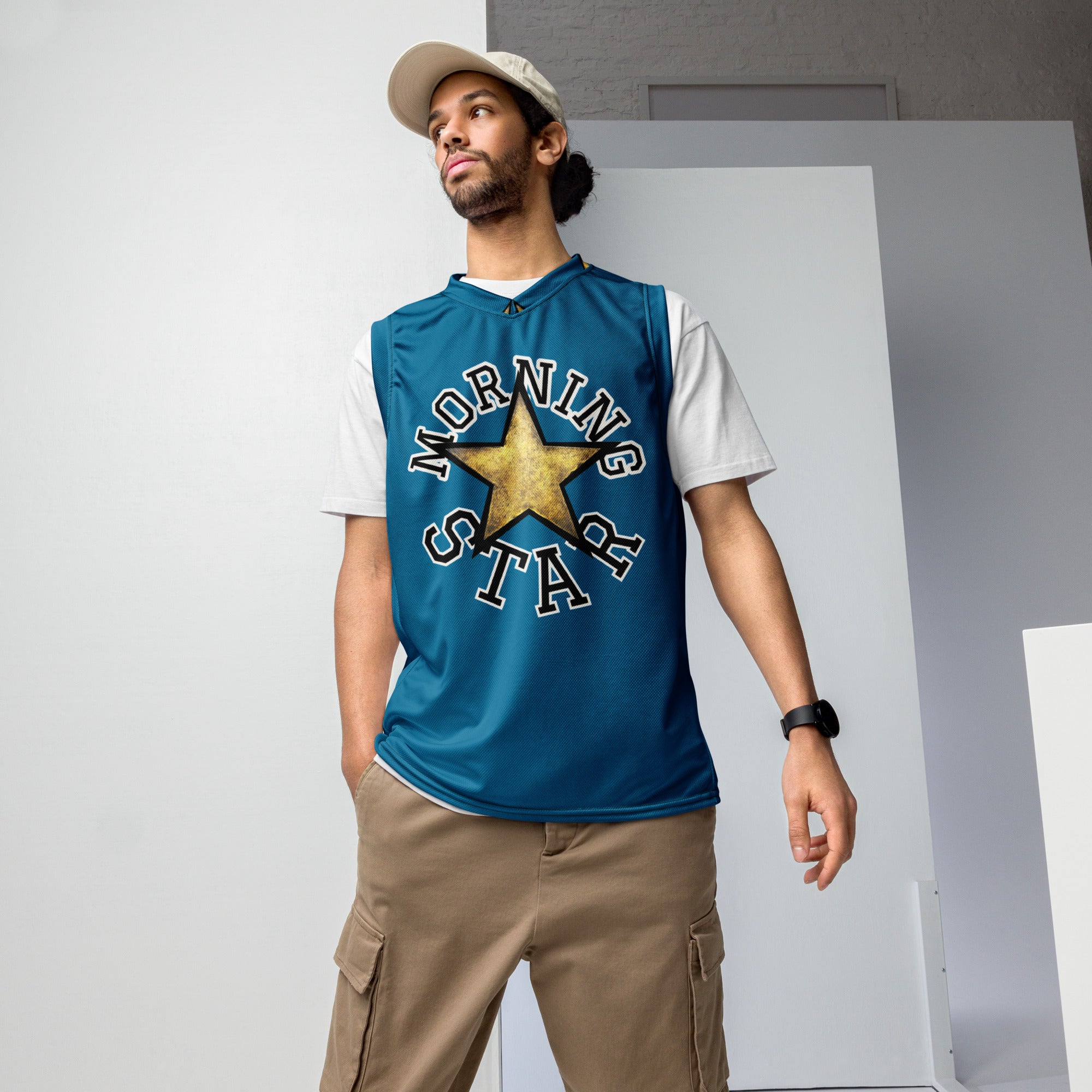 Recycled unisex basketball jersey