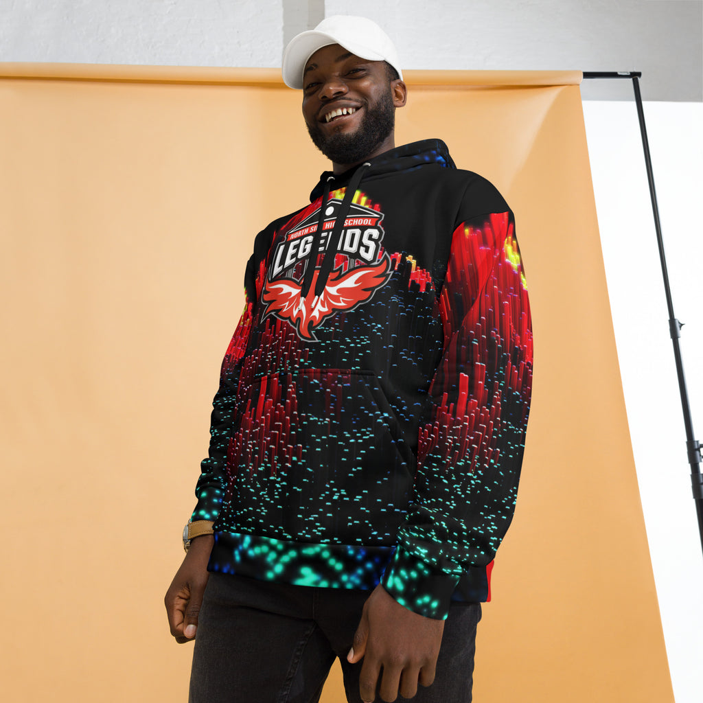 North Side H.S. All-Over Print Unisex Hoodie