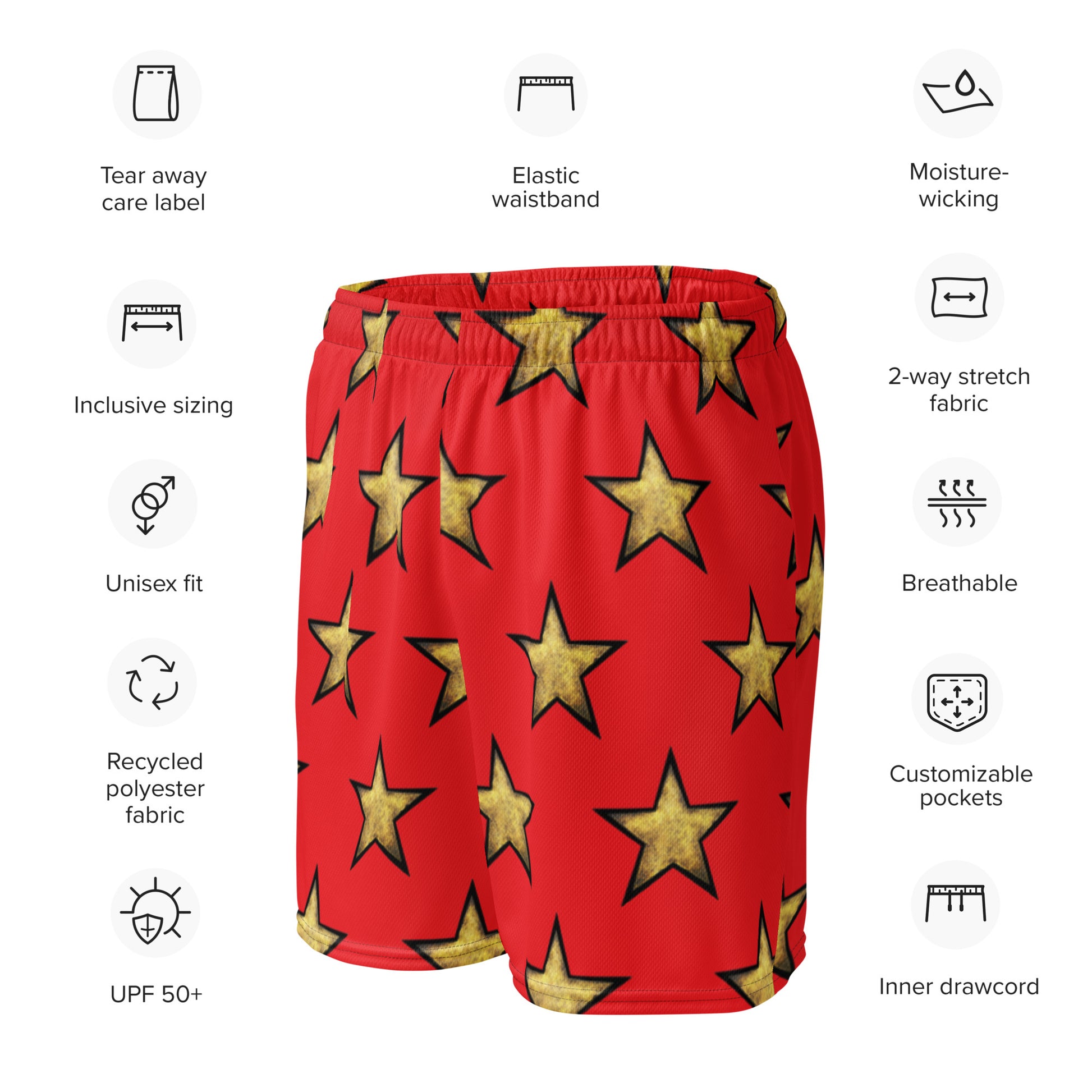 Unisex mesh shorts