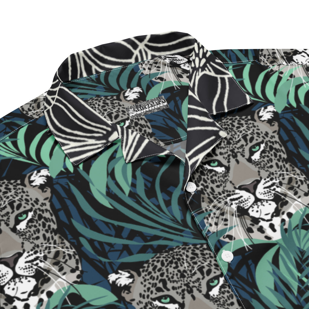 FEELIN' GOOD LEOPARD- Unisex button shirt