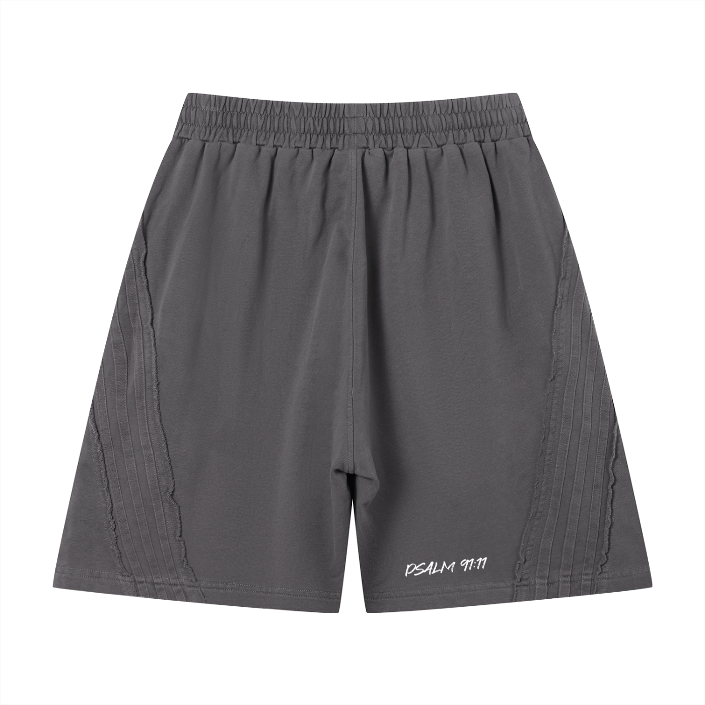 FEARLESS- Unisex Vintage Wash Raw Edge Shorts