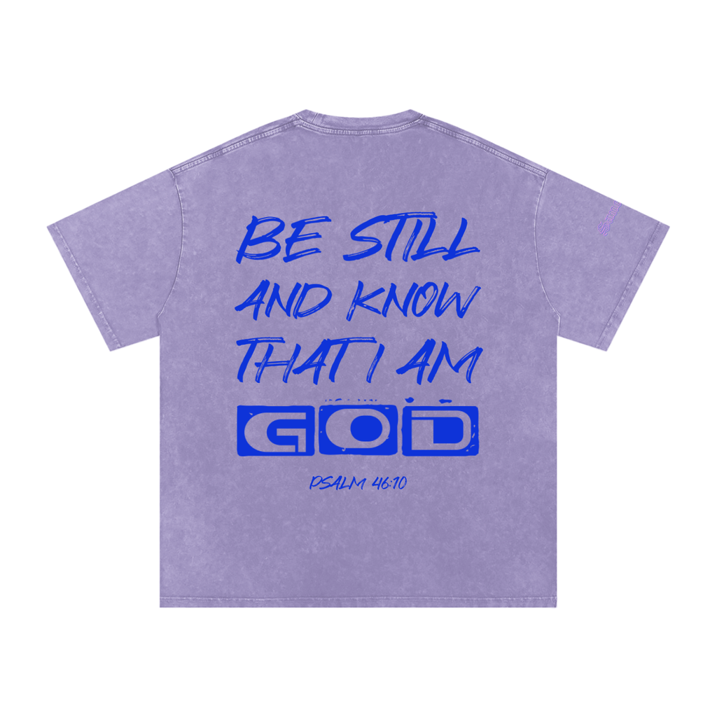 Snow Washed Oversized Cotton T-Shirt