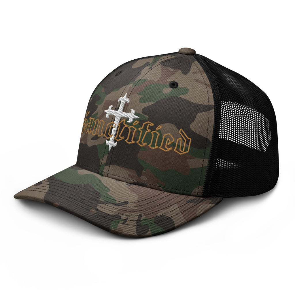 Sanctified- Camouflage trucker hat
